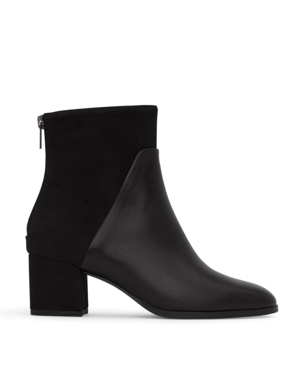 Matt & Nat Dea Vegan Leather Suede Block Heel Ankle Boots Black Size 10 41 NWT